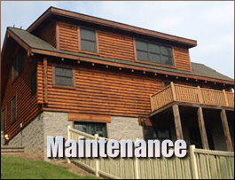  Grays Knob, Kentucky Log Home Maintenance