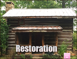 Historic Log Cabin Restoration  Grays Knob, Kentucky